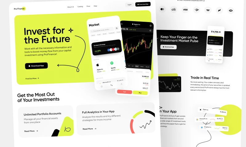 Shakuro - Fresh Finances Landing Page