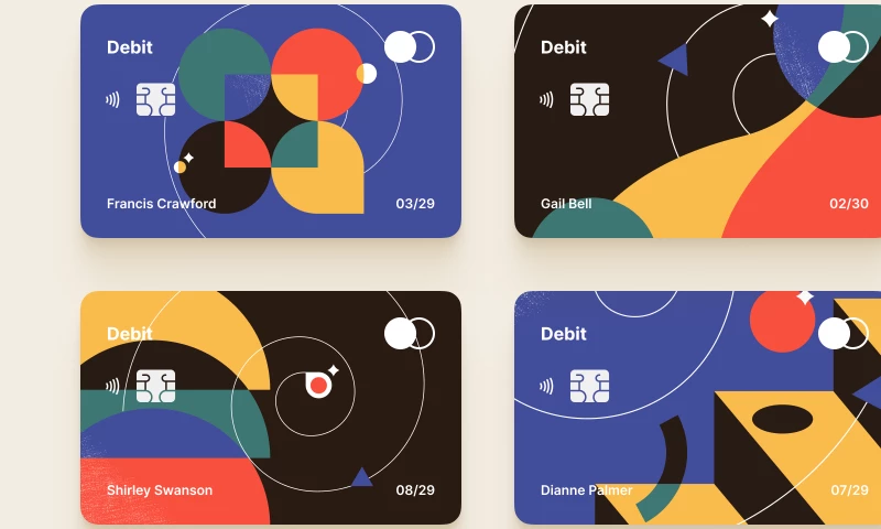 Custom Credit Cards Covers For A Finance App