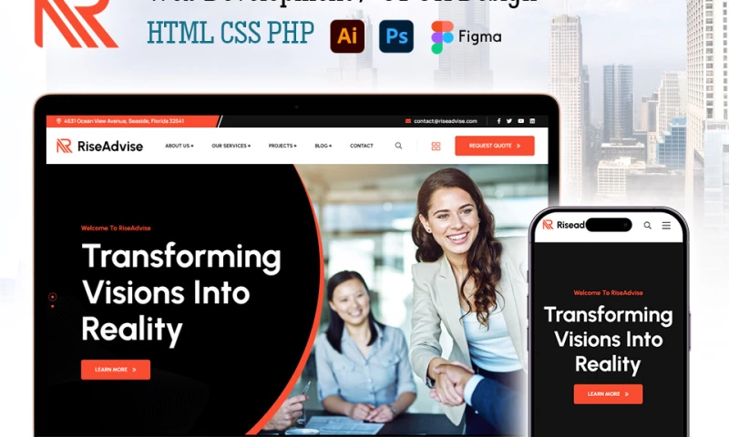 Genflix - RiseAdvise business consulting website
