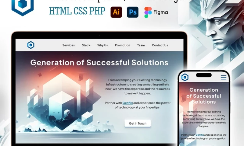 Genflix - Web Development, UI UX Design