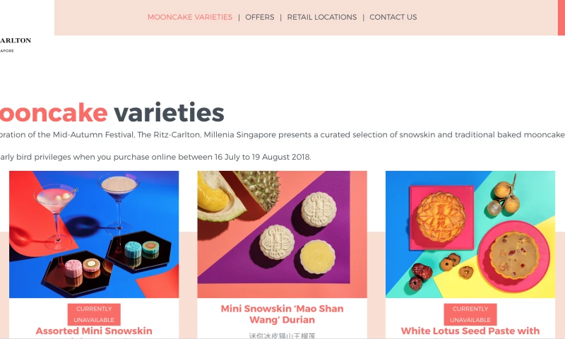 OASIS WEB ASIA - Ritz Carlton Mooncake 2018