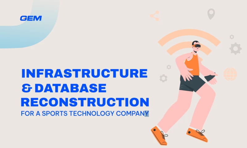 Infrastructure and database reconstruction for a sports technology company