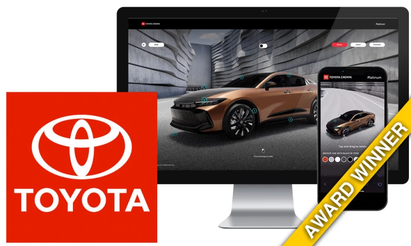 Toyota Crown WebGL Virtual Showroom Interactive Experience