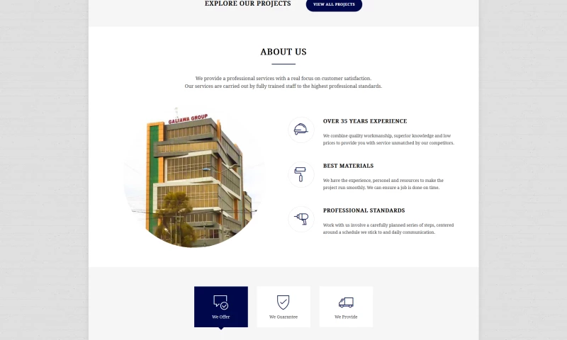 Standing Tech Company - Galiawa Website