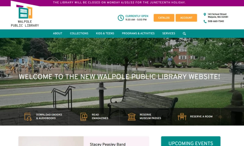 Tomo360 - Walpole Public Library