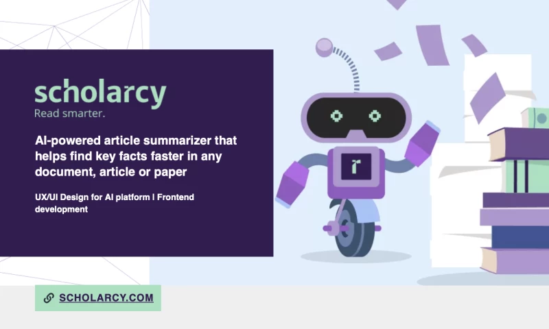 Scholarcy AI-powered platform development