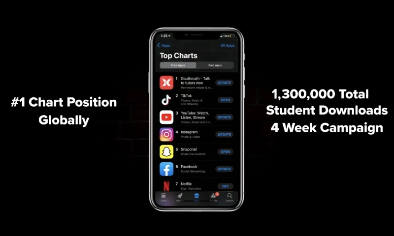 #1 Global iOS App Download Chart Position