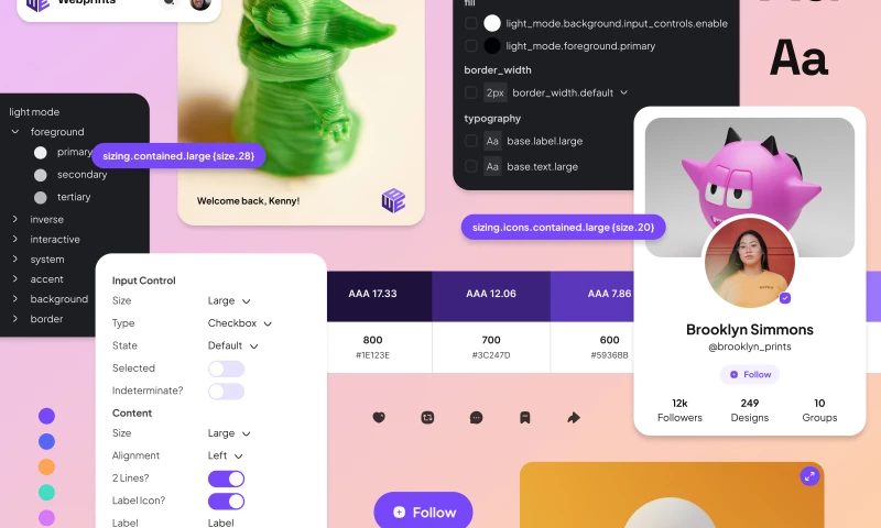 Webprints Design System and Product MVP