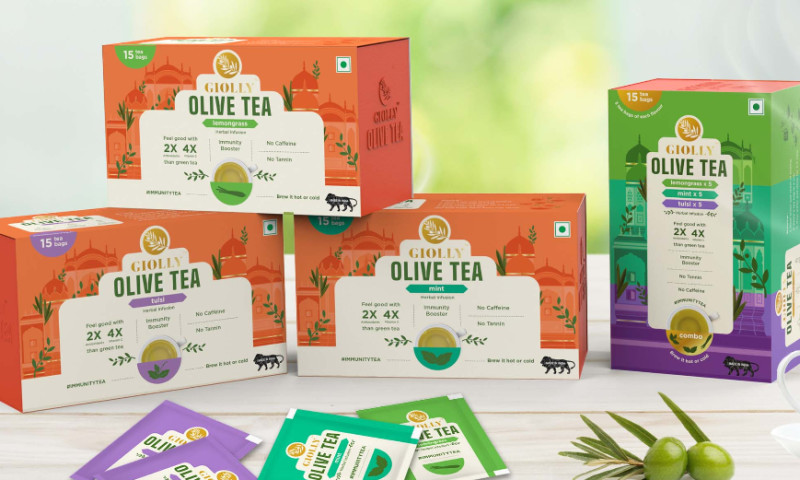 Bizongo Desworks - Packaging Design for Olive Tea