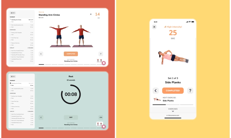 Workout, Fitness and Sports Dashboard Design