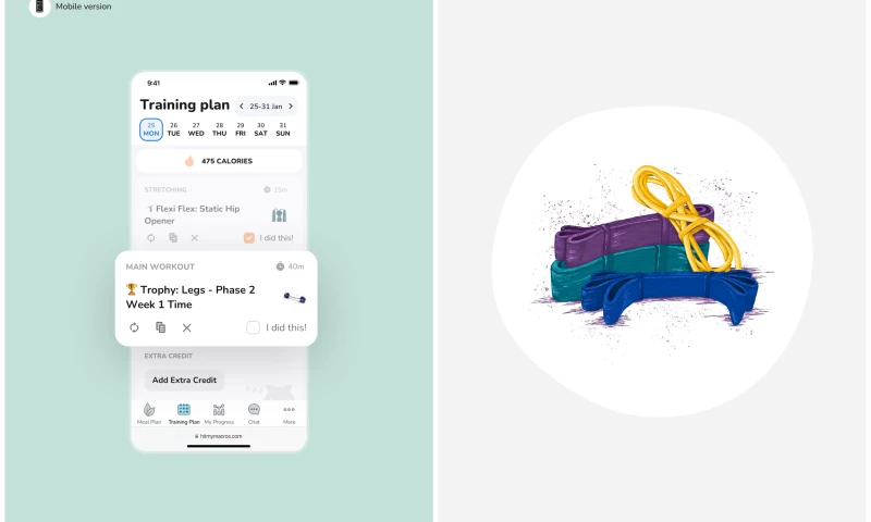 Ossmium - Training Plan Screen design