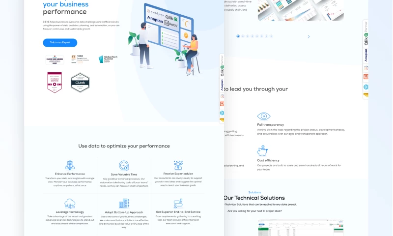 Complete Web Design for a Data Analytics Company