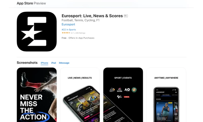 Eurosport | Sports News iOS Mobile App Development