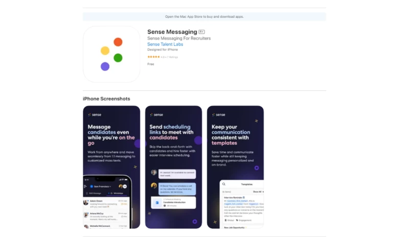 Sense Messaging - iPhone App Development