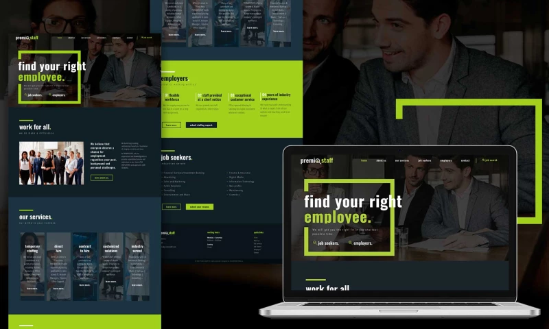 Idea Marketing Agency | Custom Web Design & Web Development - Premio Staff Agency: Web Design