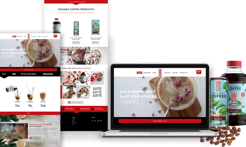 Idea Marketing Agency | Custom Web Design & Web Development - Kohana Coffee: Web Design