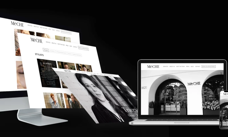 Idea Marketing Agency | Custom Web Design & Web Development - Meche Salon: Web Design