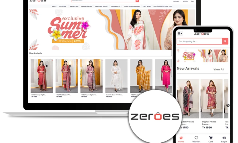 Zeroes eCommerce Website