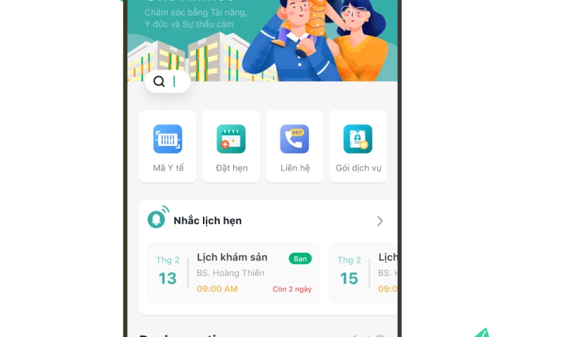 MyVinmec app and Vinmec website