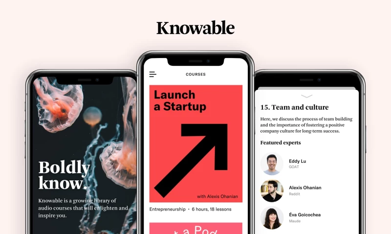Knowable - audio learning platform and library