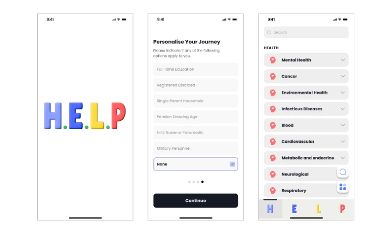 Chimpare Designs - H.E.L.P APP