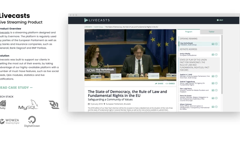 Evermore - Livecasts