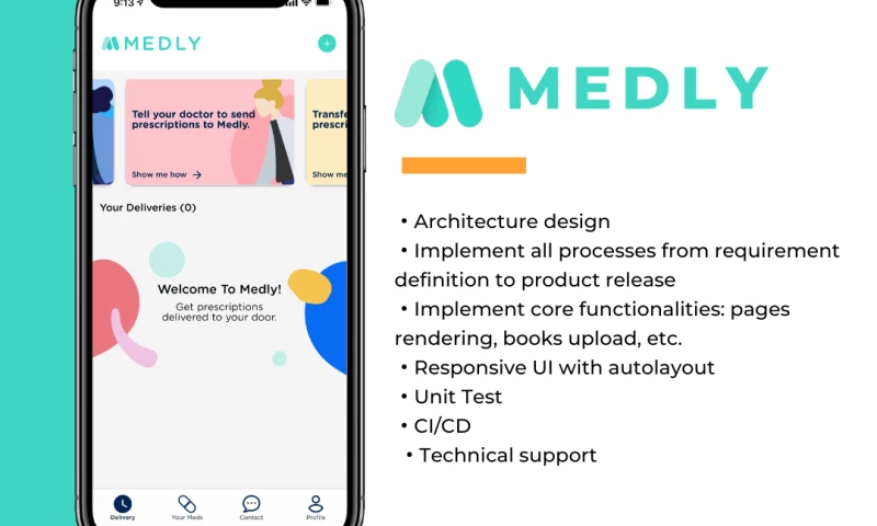 Medly Pharmacy Delivery Mobile application