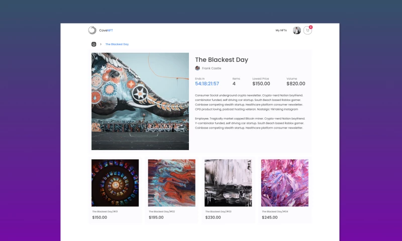LeverageUX Design House - Web3 NFT Marketplace