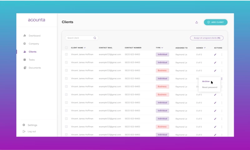 LeverageUX Design House - Accounting Practice Management SaaS Platform