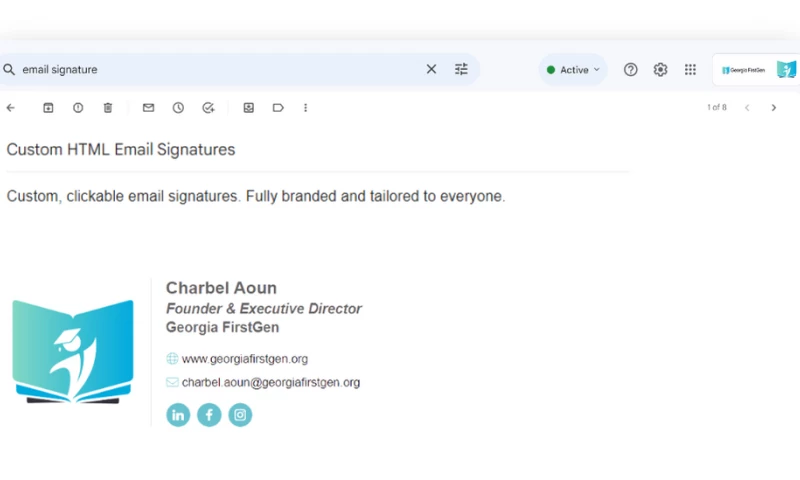 Custom HTML Email Signatures