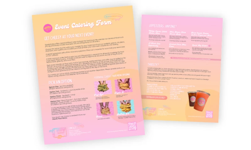 Catering Menu Designs