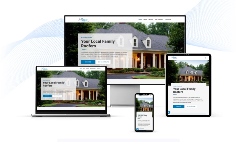 Perret Roofing - Web Design
