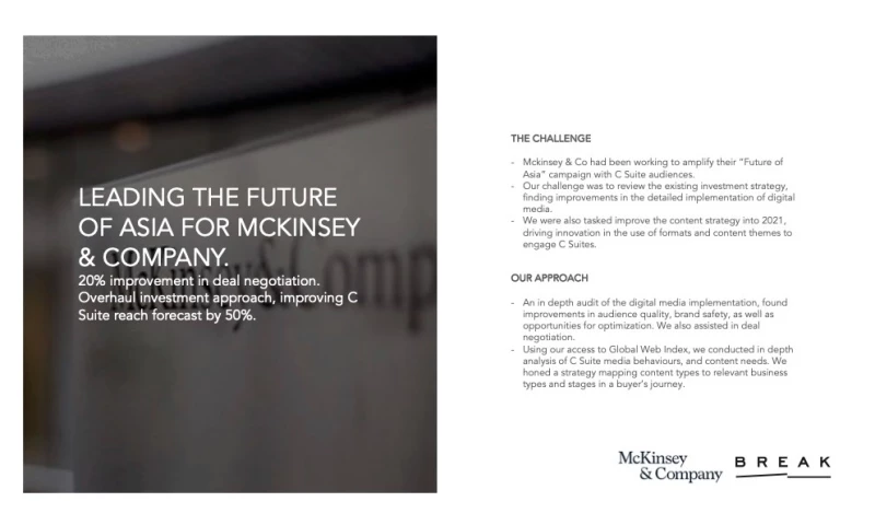 LEADING THE FUTURE OF ASIA FOR MCKINSEY & COMPANY.