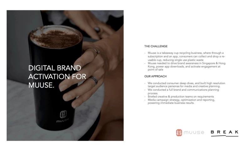DIGITAL BRAND ACTIVATION FOR MUUSE.