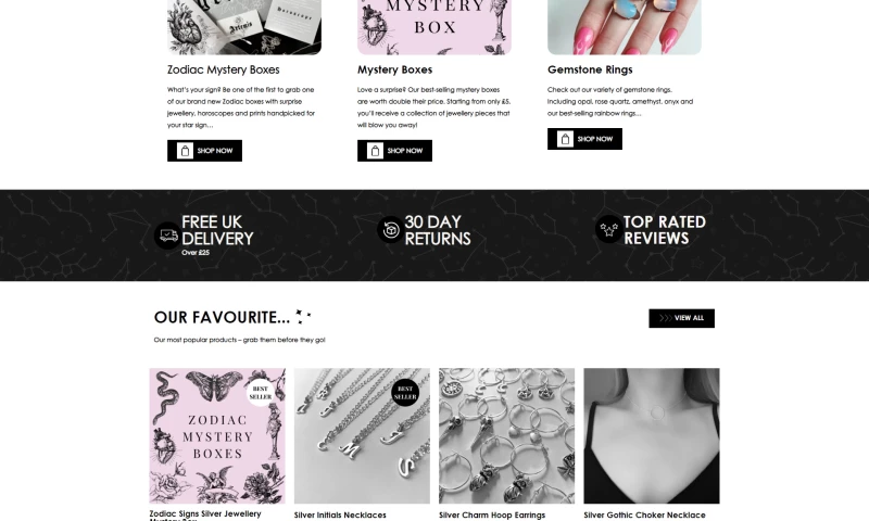 Better Websites - Jewellery WooCommerce Website