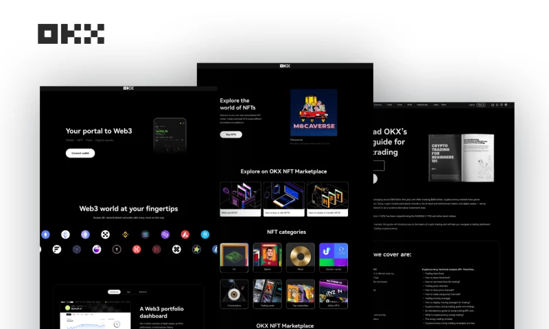 Banner Design and Landing page Development - OKX