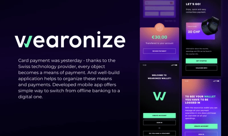 wearonize - Mobile app for paying with wearables