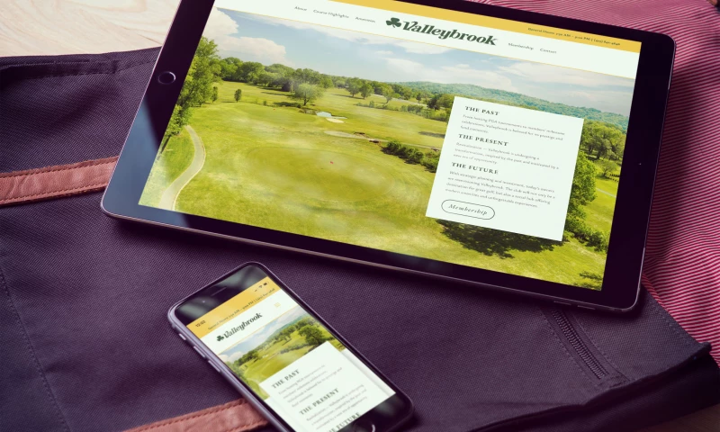 Riverworks Marketing - Valleybrook Golf & Country Club Landing Page