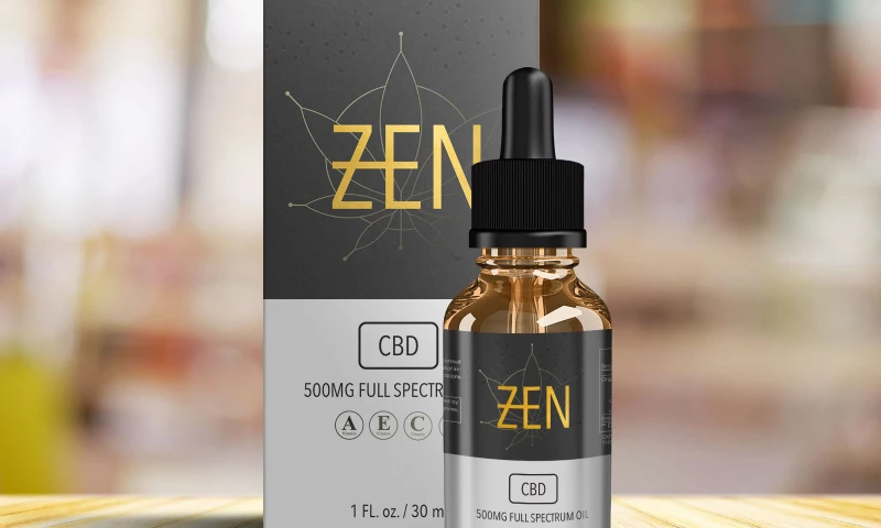 Designed.co - Zen CBD Oil Packaging Design