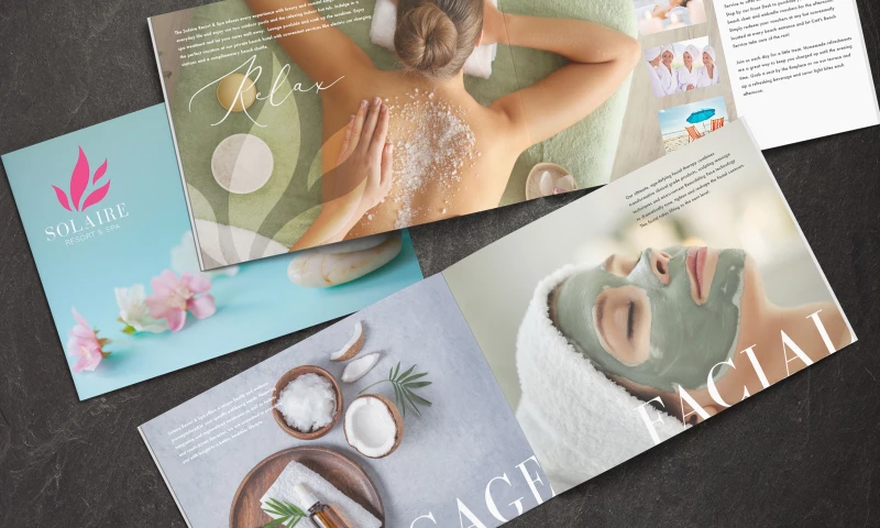Designed.co - Solaire Resort & Spa Bifold Brochure Design