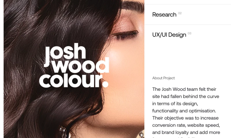 Shopify Design & Development | Josh Wood Colour