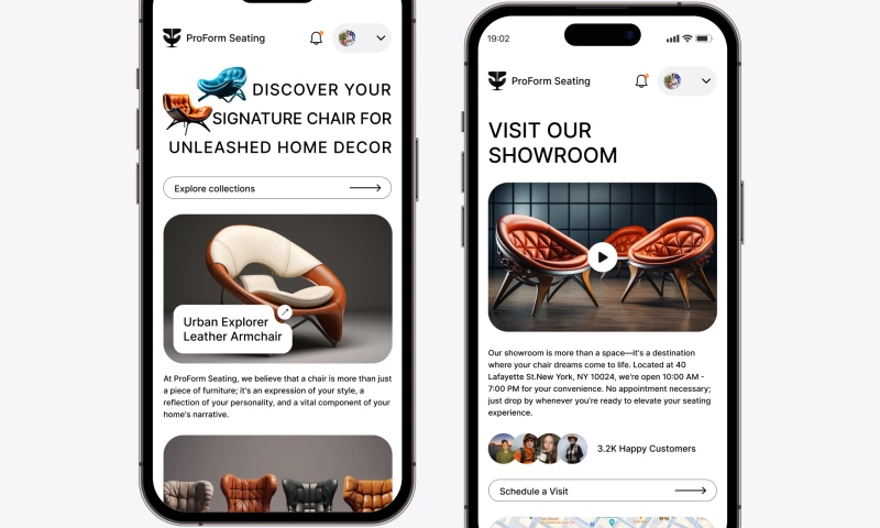 Distinguished Web Designs for the Finest Chairs in Luxury