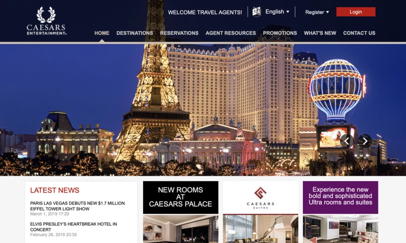 bigblueroad.com - Caesar's Entertainment Website