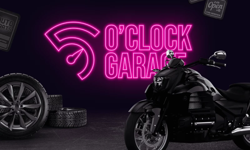 5 O'Clock Garage: Visual Identity, Branding