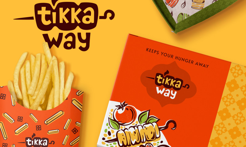 Sketchy Digital - Tikka Way: Visual Identity & Food Packaging