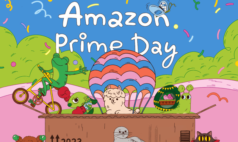 Sketchy Digital - Amazon Prime Day: Banner Ads Conceptual Illustrations