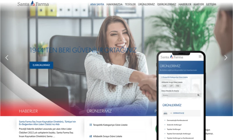 Santa Farma - Corporate Website