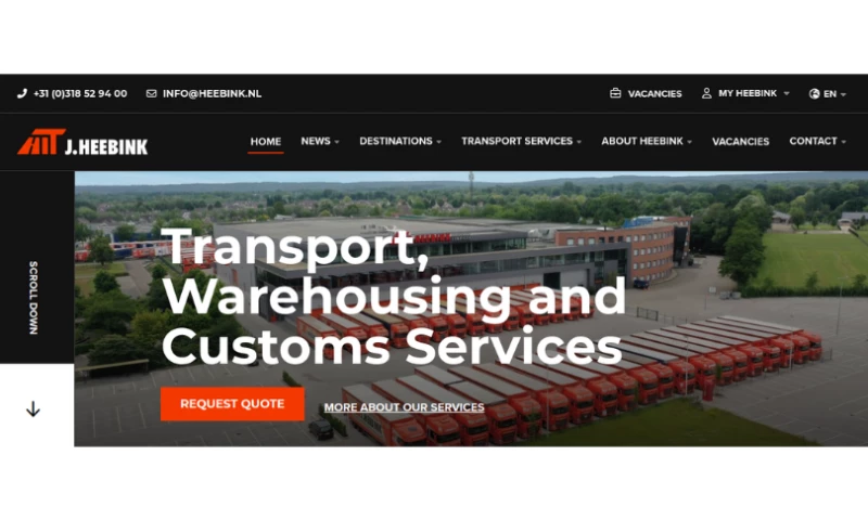 CSSChopper - Heebink Transport: WordPress Dev & Maintenance