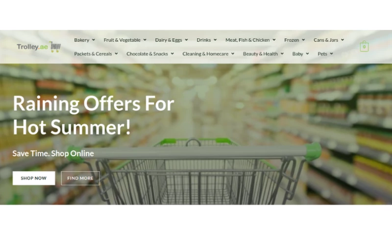 CSSChopper - Trolley Grocery Store: E-Commerce Development