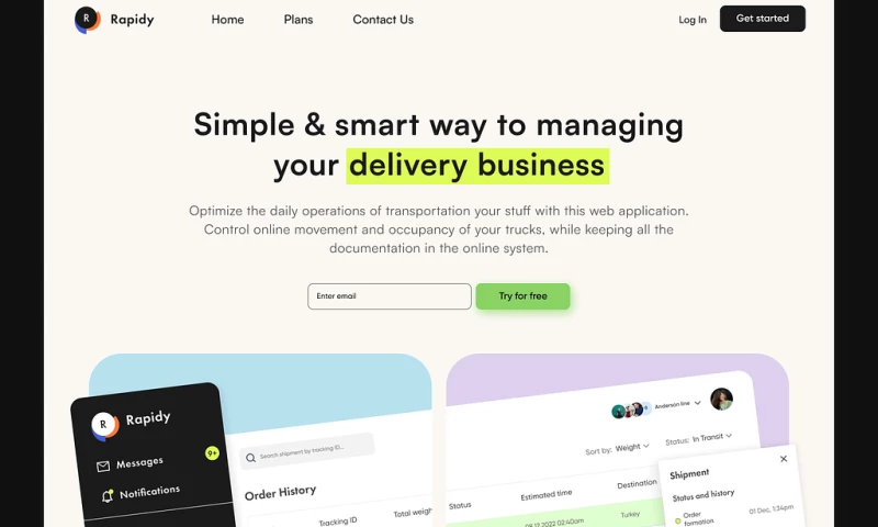 ScrumLaunch - Rapidy Web App for Shipping Companies